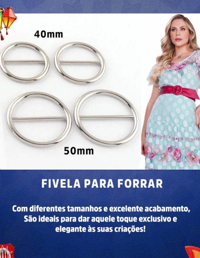 FIVELA FORRAR REDONDA C/100 UNIDADES
