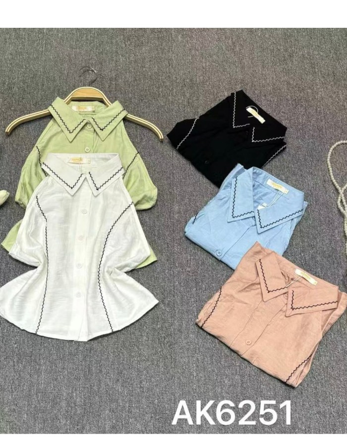 BLUSA CREPE SEDA C/ GOLA