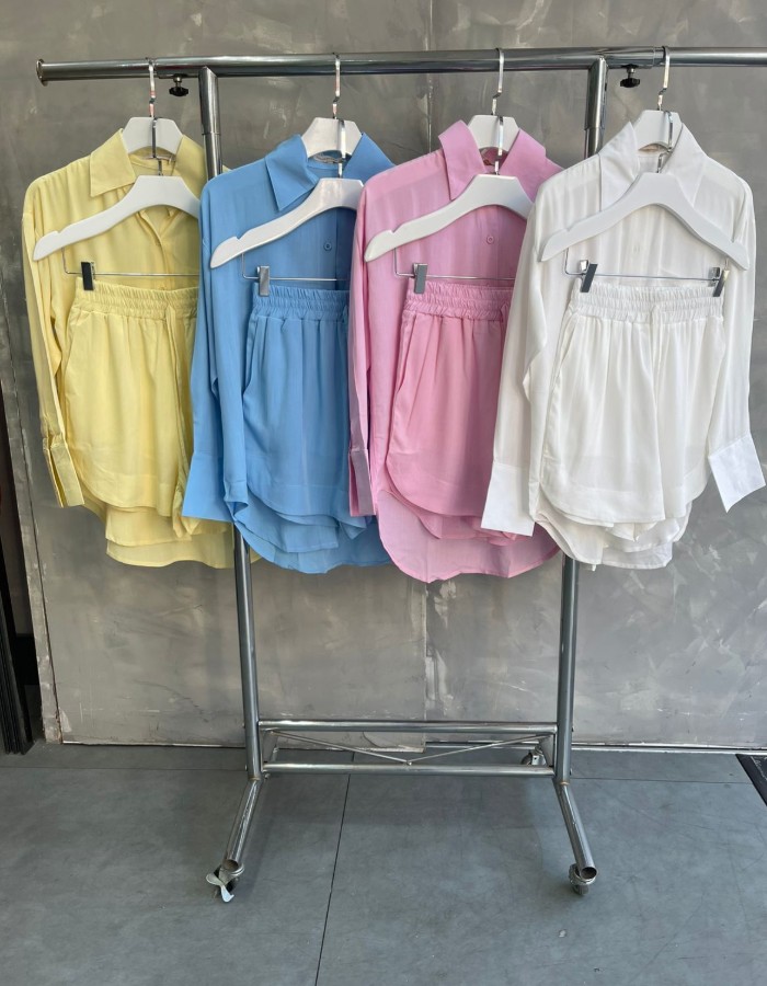 CAMISA MANGA LONGA + SHORT