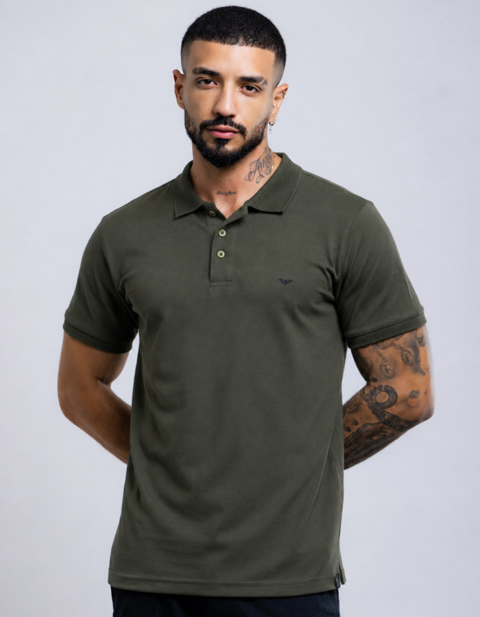CAMISA GOLA POLO  RETILINEA