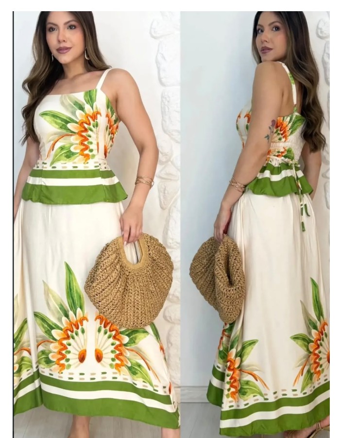 CONJUNTO DE SAIA EM VISCOLINHO