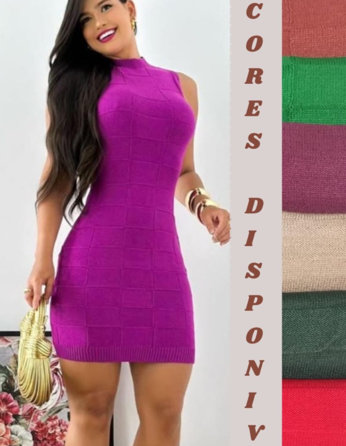 VESTIDO TRES D SEM MANGA