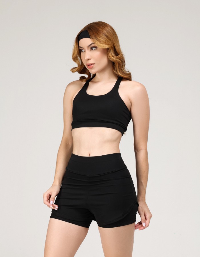 Conj. Short duplo com bolso 