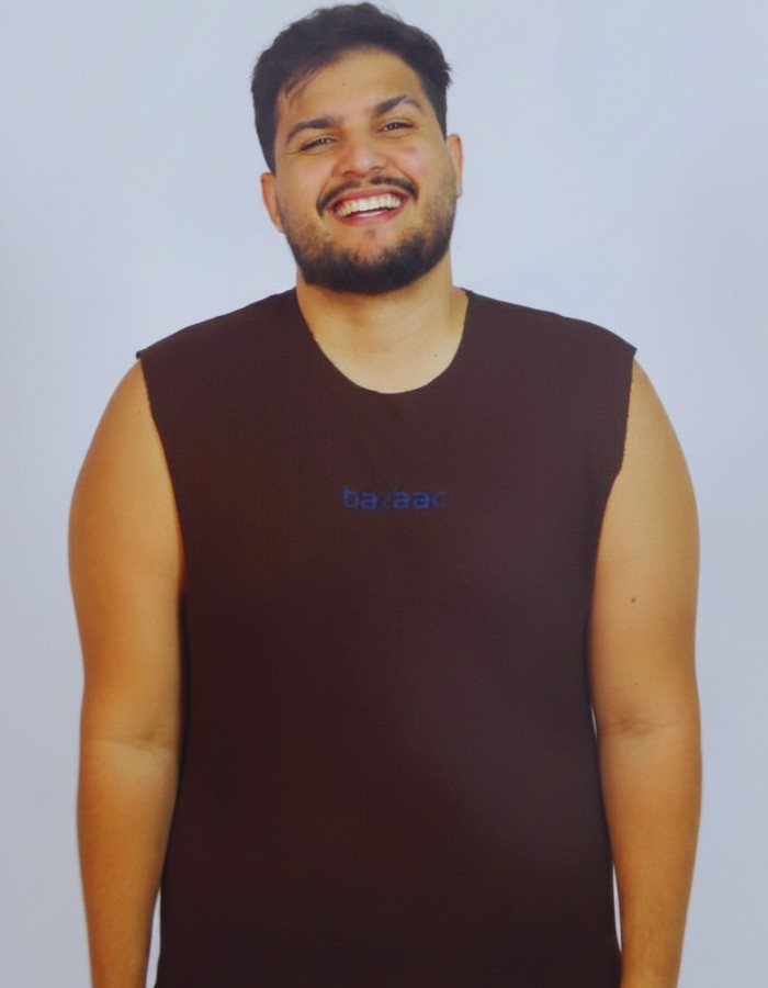 Regata Oversized Marrom Ébano