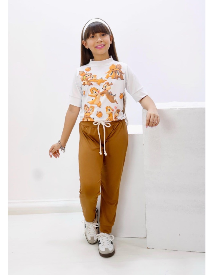 Conjunto calça esquilo 