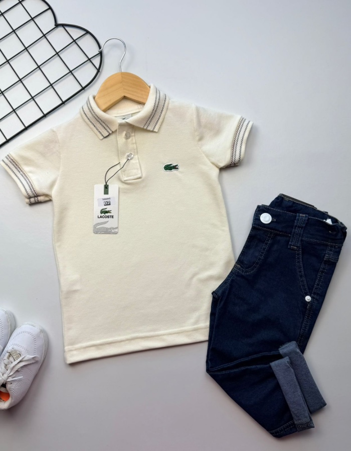 Conjunto polo Boss calça jeans 