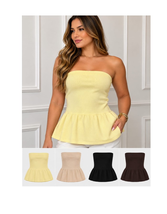 BLUSA TOMARA QUE CAIA EM TRICO