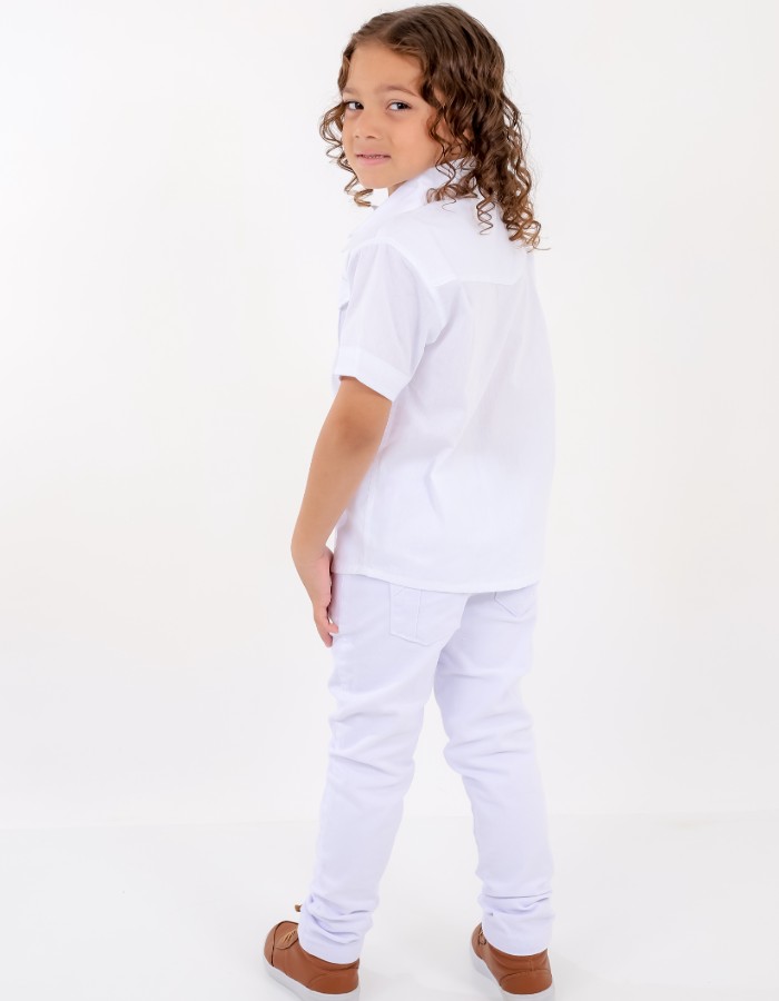 CALÇA BRANCA 4,6,8 PREMIUM