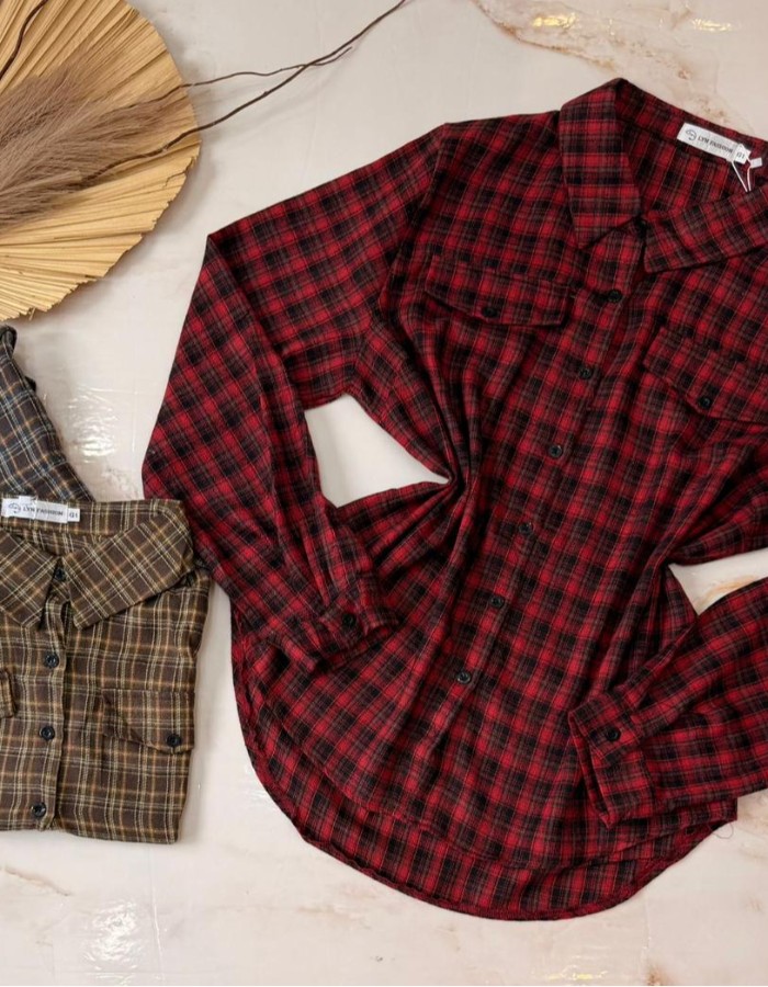 BLUSA XADREZ ALGODÃO SEMI FLANELADA