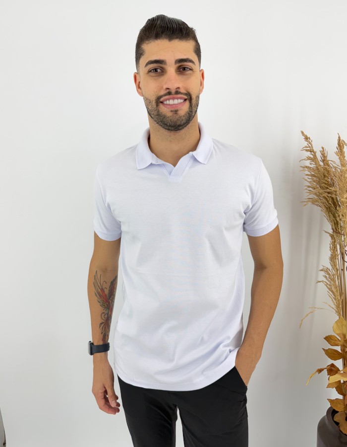 GOLA POLO V SUEDINE 100% ALGODAO