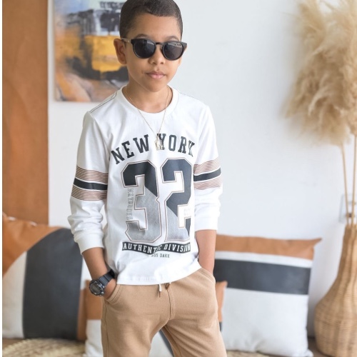 Blusa manga longa off