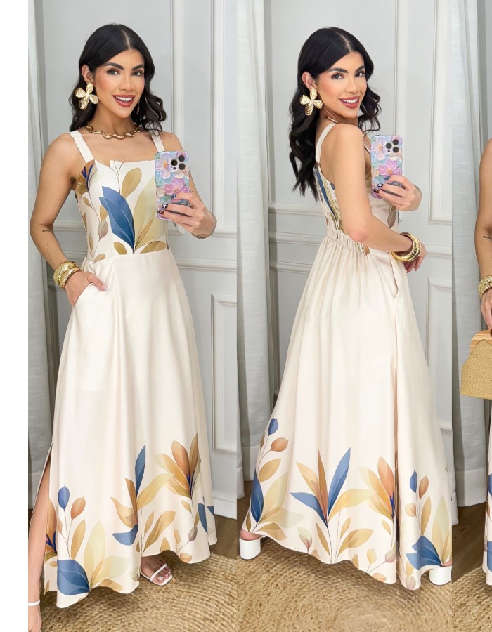 VESTIDO FENDA LATERAL 