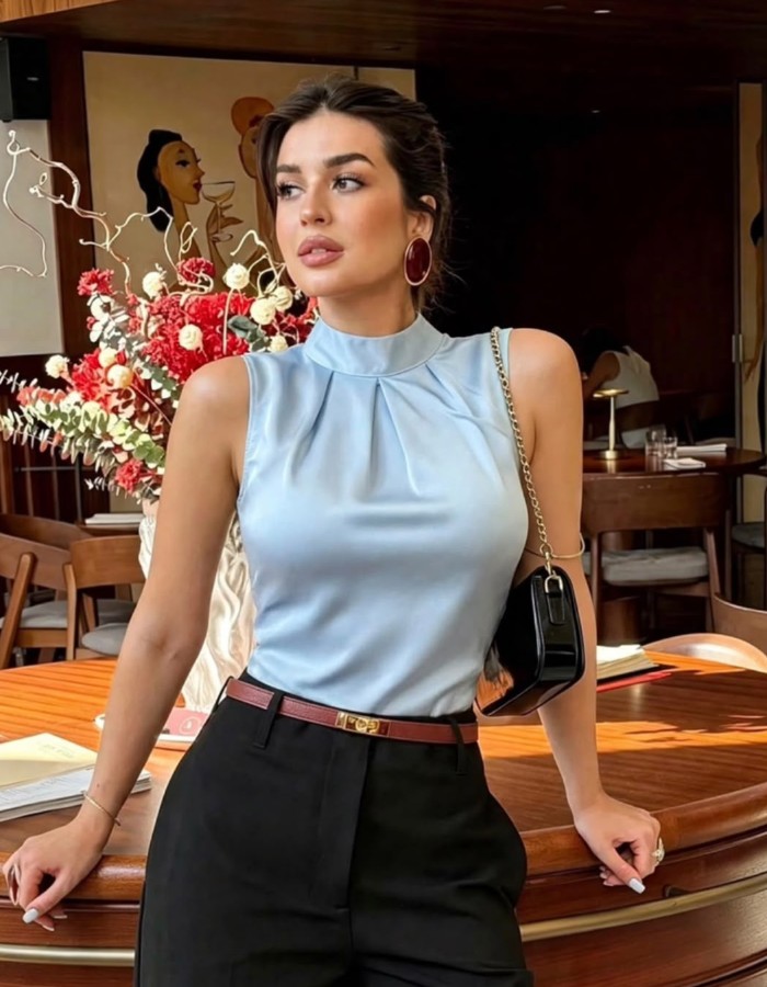 BLUSA ELZA CETIM