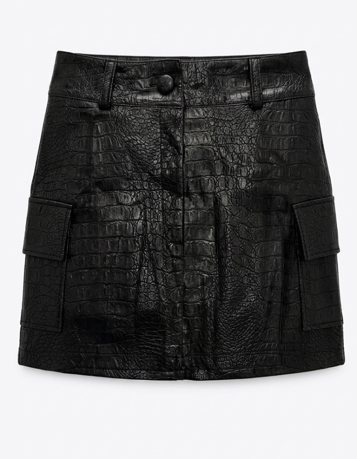 Short Saia croc