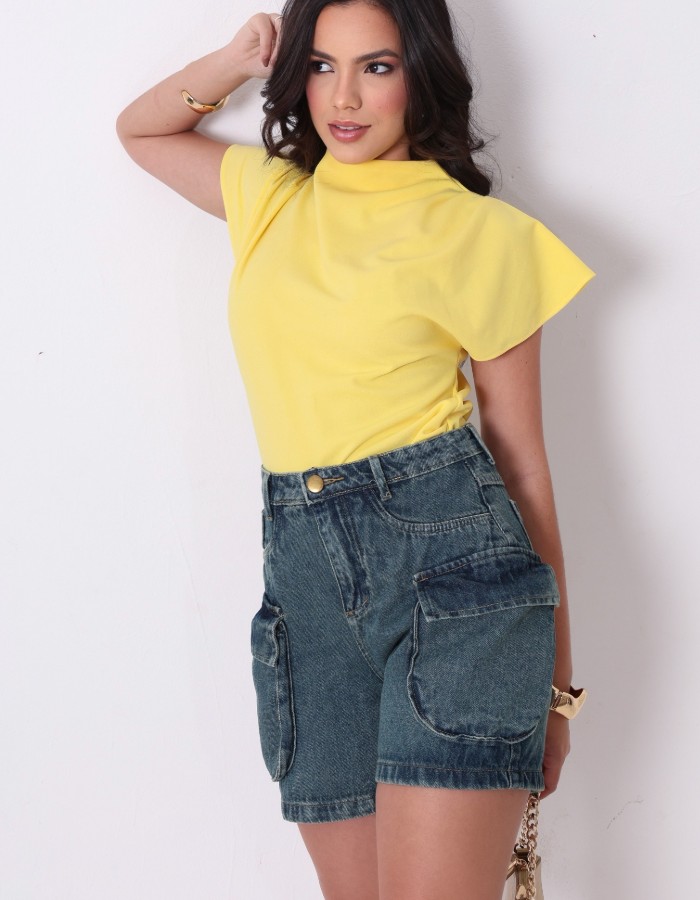 BERMUDA JEANS DESGRADEADA