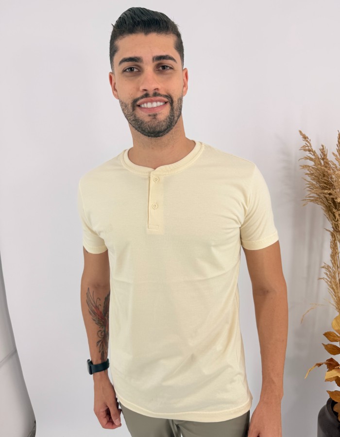 GOLA HENLEY 30.1 100% ALGODÃO MENEGOTTI