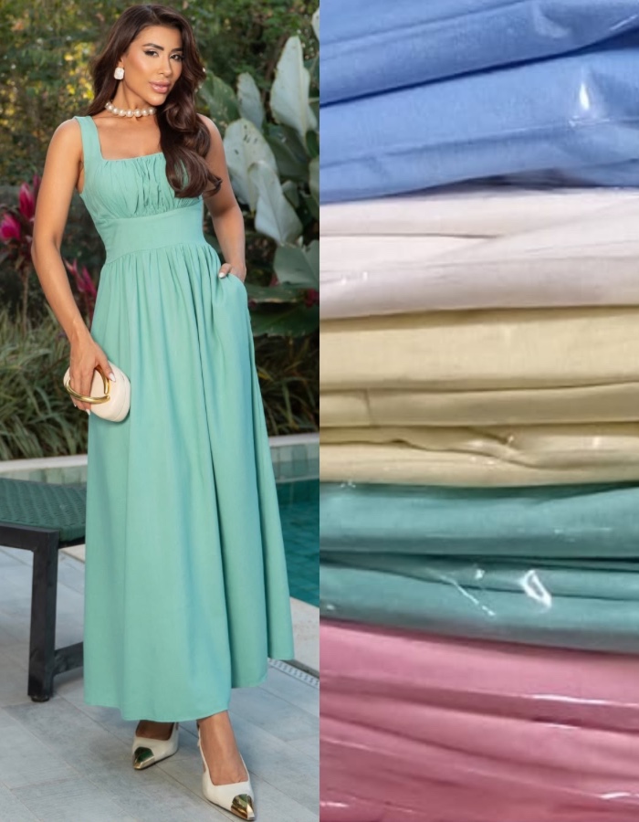 VESTIDO LISO 