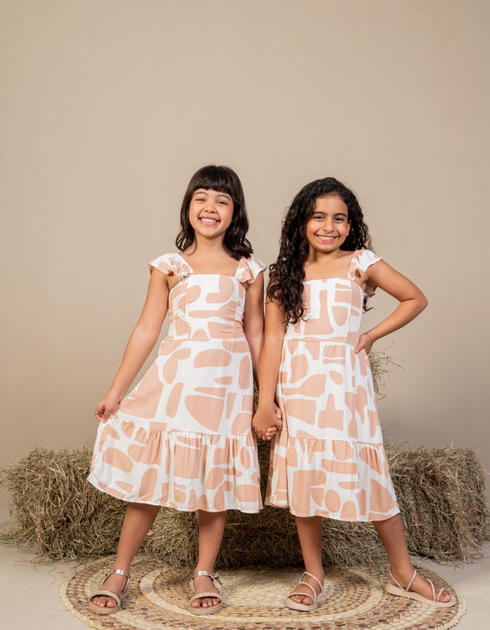 VESTIDO CURTO BABADINHO OMBRO ( TEC. VISCOLINHO)