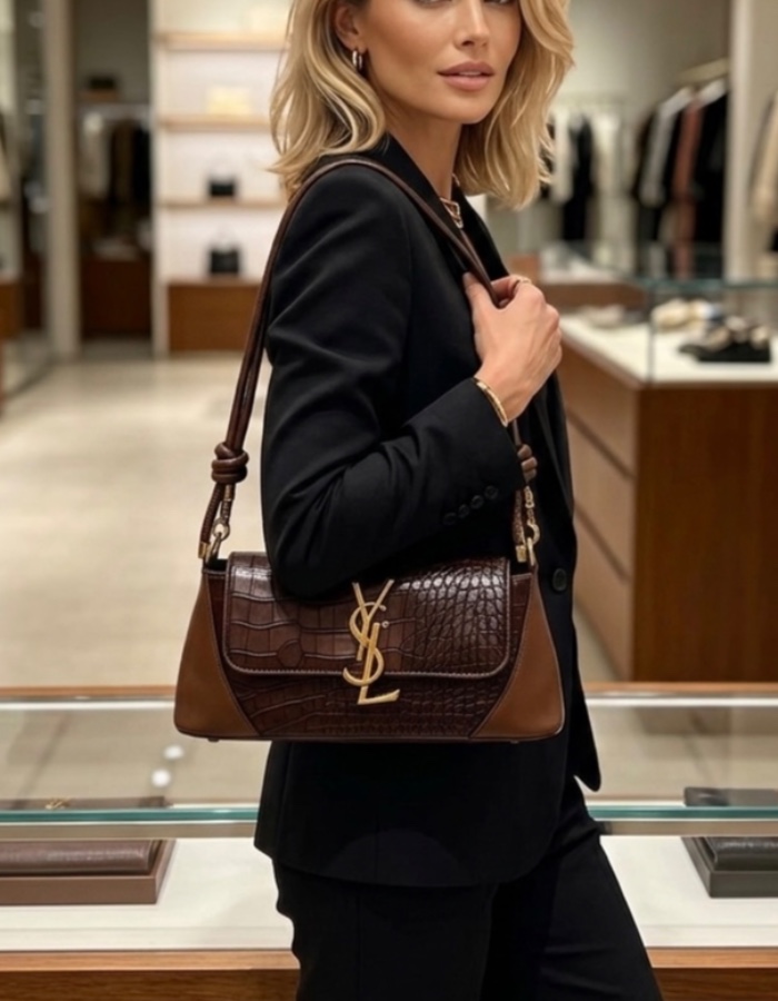     YSL Croco Clássica Premium importada 