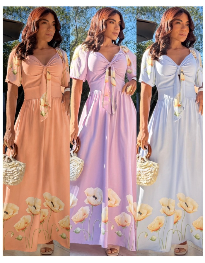 Vestido longo Mirela