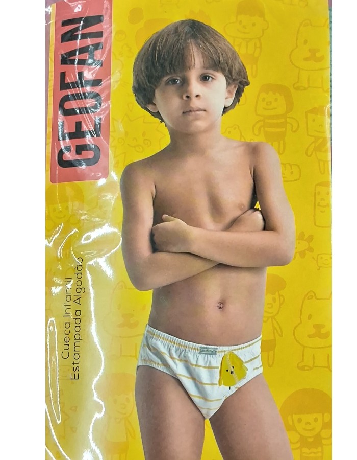 CUECA INFANTIL ESTMPADA GEOFAN 