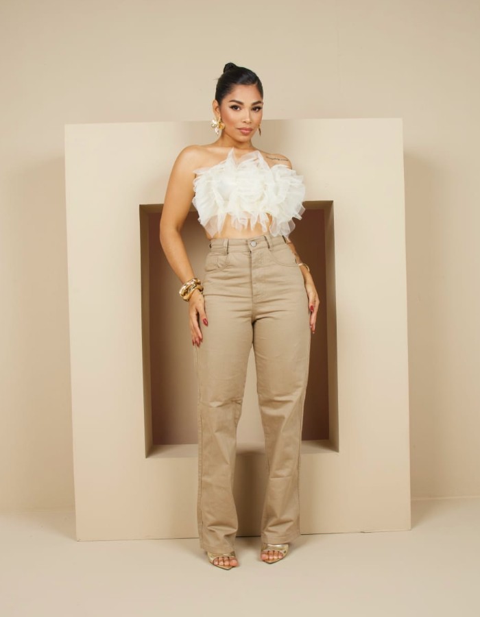 CALÇA WIDE LEG NUDE