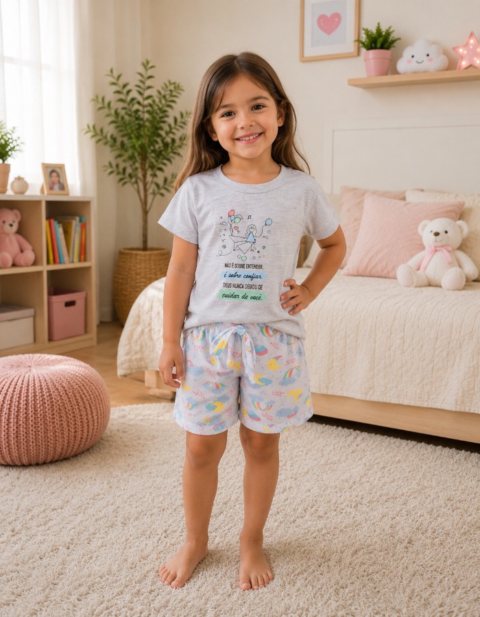 BABY LOOK INFANTIL COM SERIGRAFIA