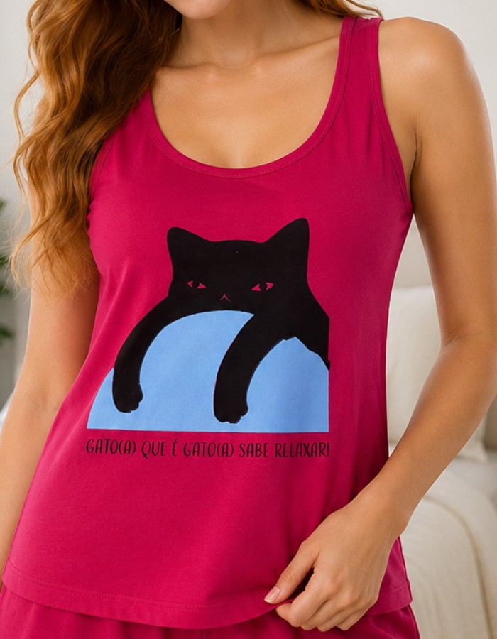 APENAS BLUSA REGATA-GATO
