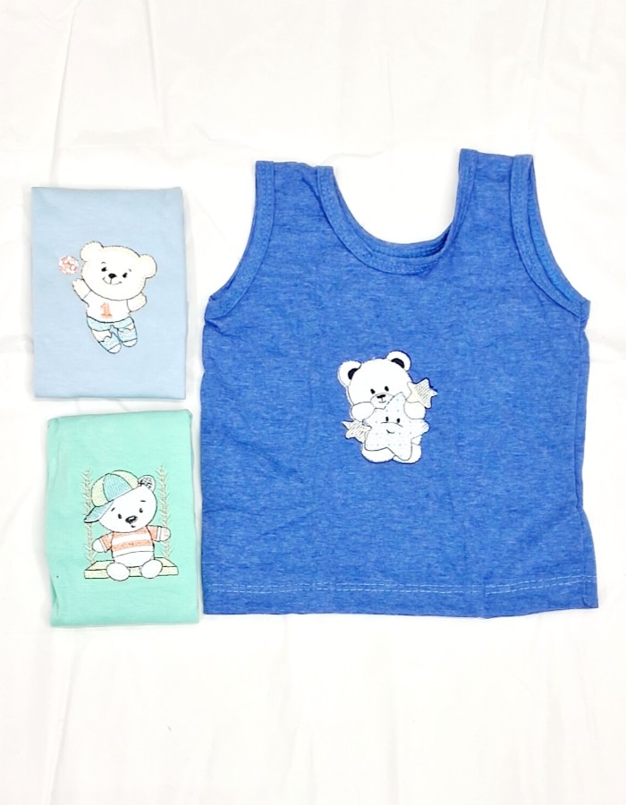 KIT CAMISETA REGATA BORDADA RN KADOSH