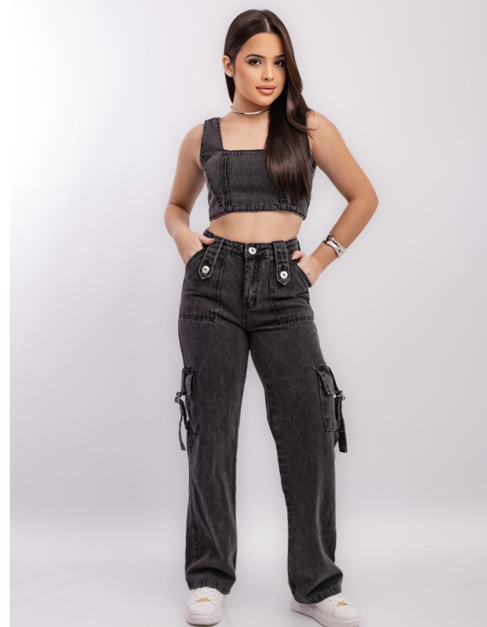 CALÇA BLACK DESGRADEADA