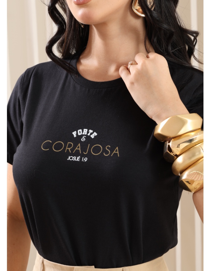 T-SHIRT FORTE E CORAJOSA