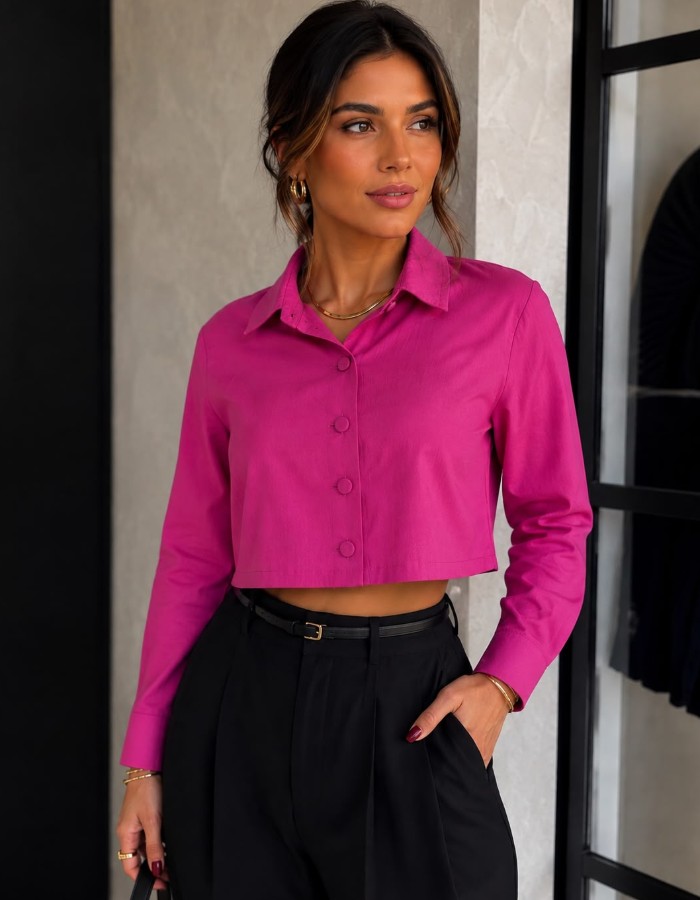 CROPPED MANGA LONGA