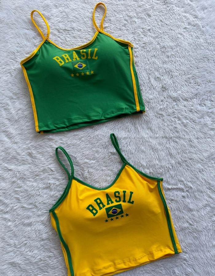 Top com alça de viés COPA