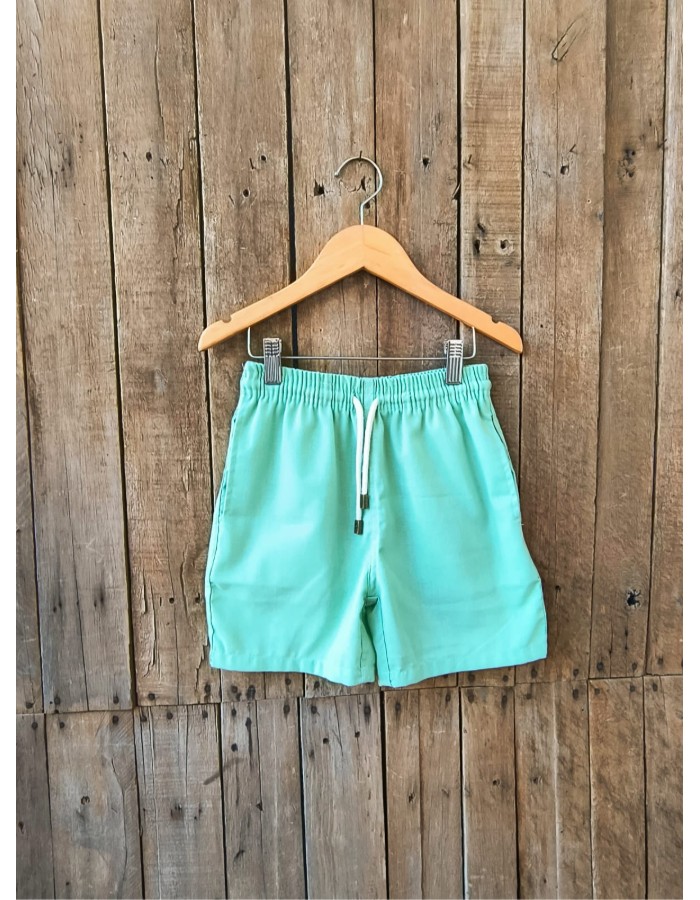 SHORT MAURICINHO DE LINHO VERDE  BEBE