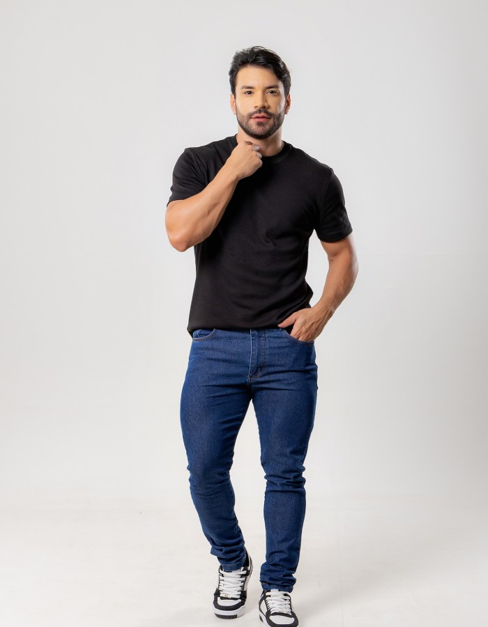 CALÇA MASCULINA AZUL ESCURA 