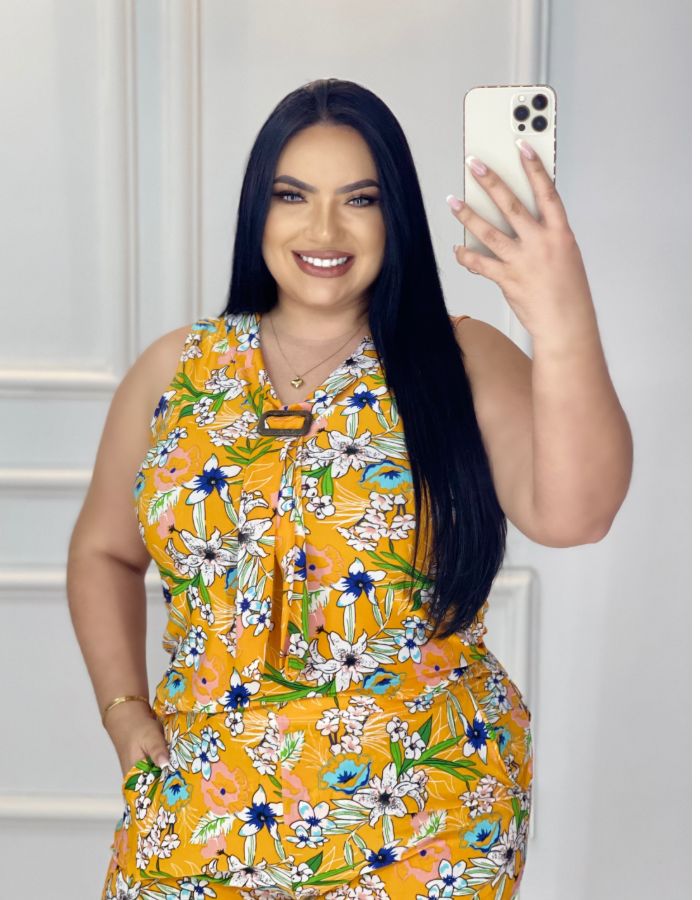 CONJUNTO SEM MANGA COM FIVELA - TAM GG