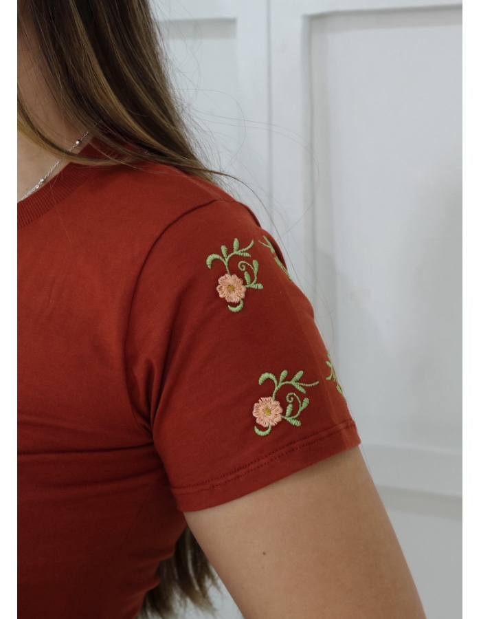 Produto t-shirt-ref-750-m-flores-manga 0