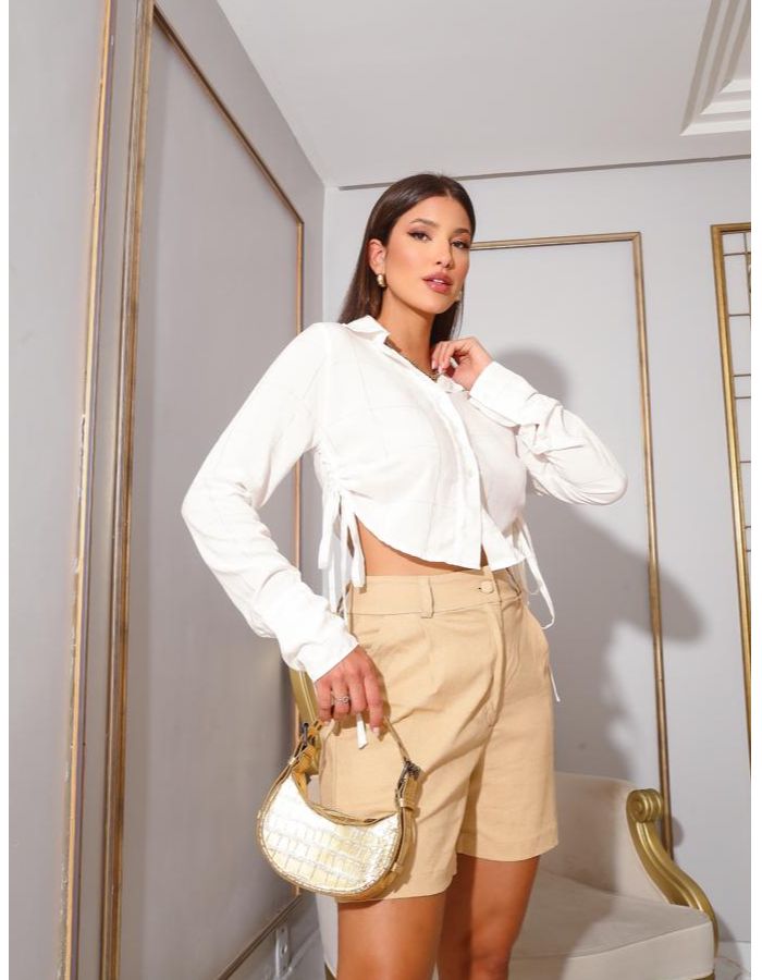 CROPPED TRICOLINE M/L AMARRAÇÃO