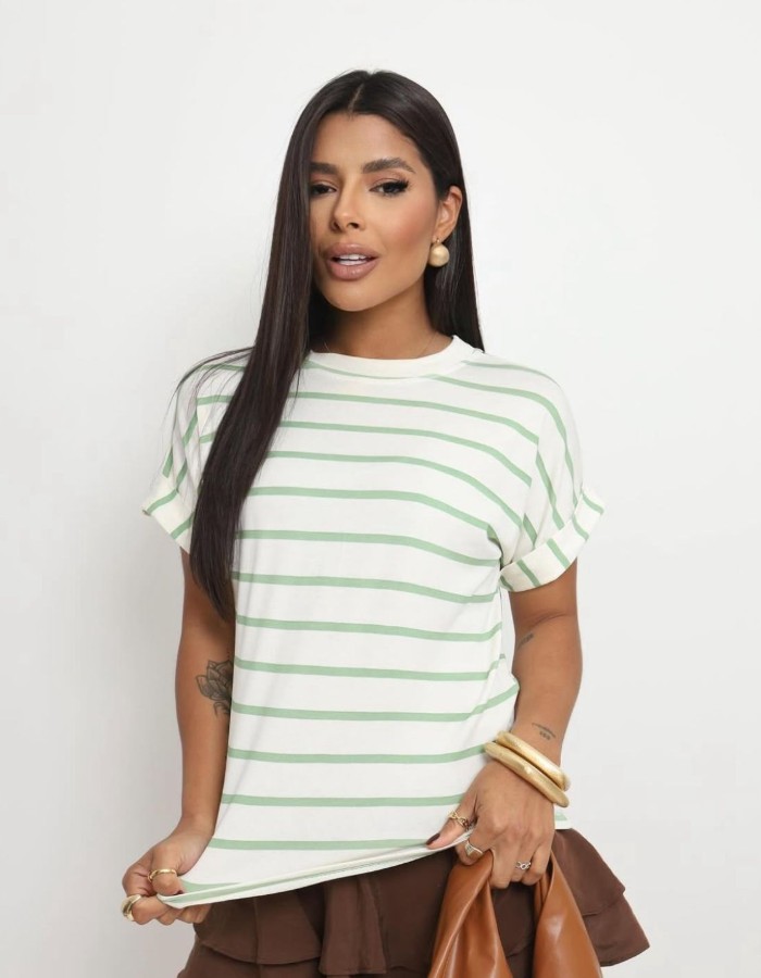 BLUSA TSHIX MALHA LISTRA FINA