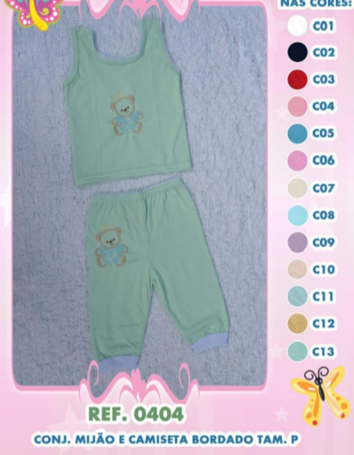 CONJ 02 PÇS BORDADO RUANYTHA BABY