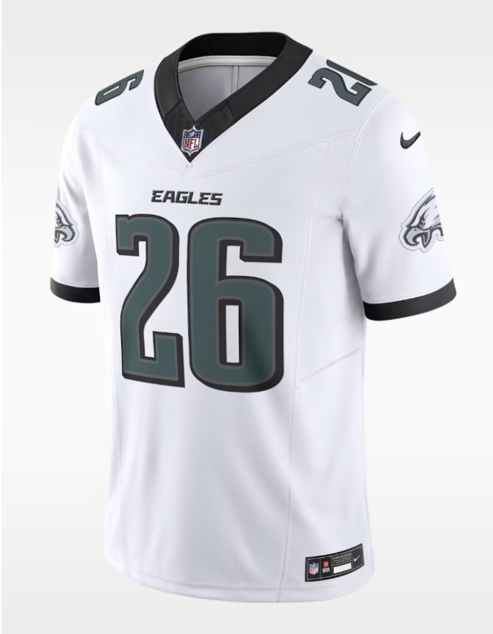 Camisa NFL Philadelphia Eagles 2023-24  Branca  Saquon Barkley #26