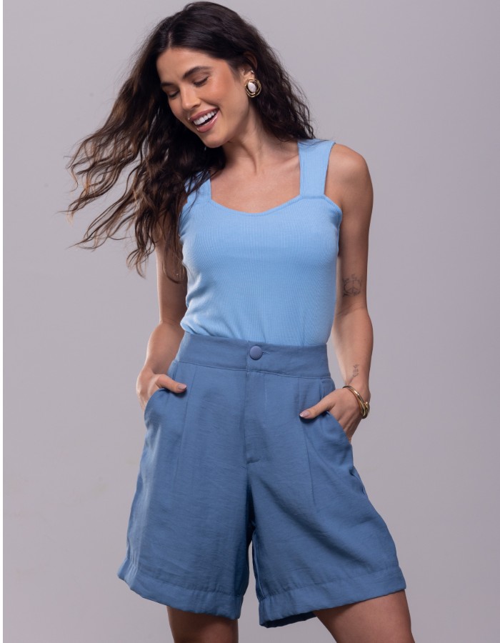 Blusa Canelada Rib