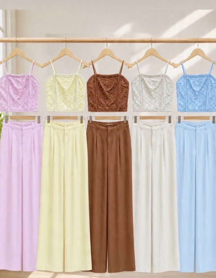 CONJUNTO CALÇA BORDADO
