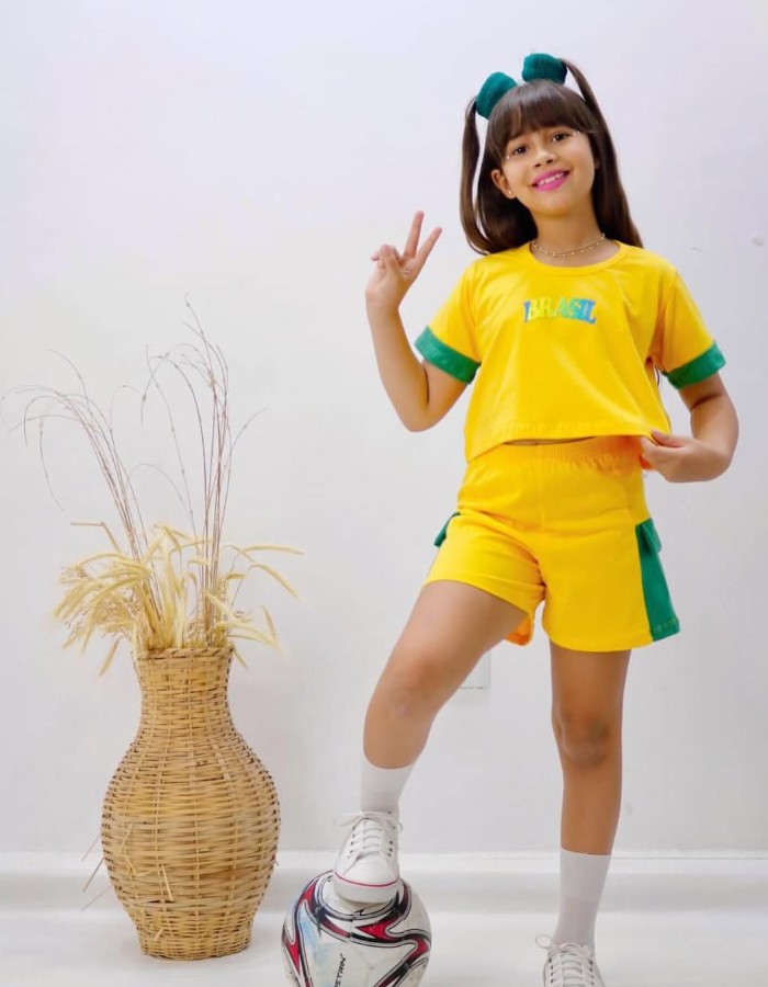 CONJUNTO MENINA SELEÇÃO 