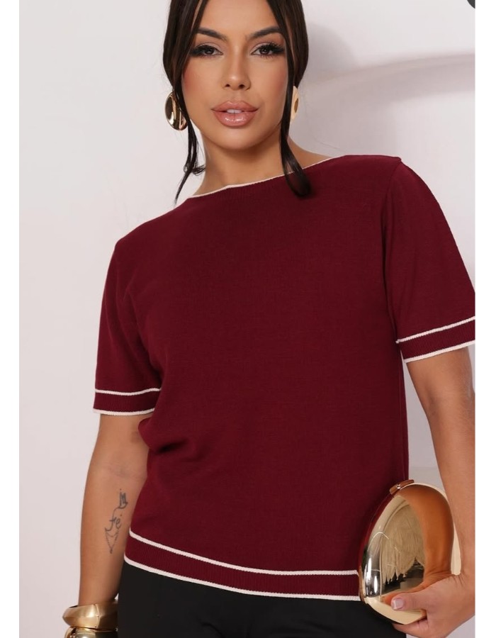 Blusa bicolor 