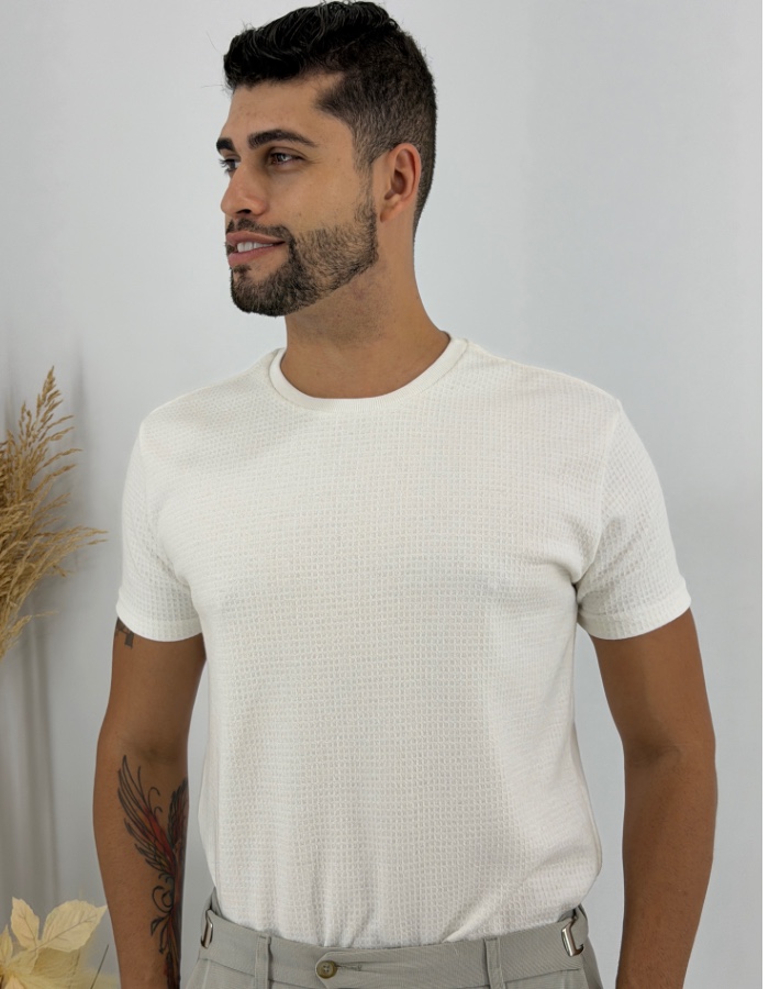T-SHIRT COBALT 50% ALG 50% POLIESTER