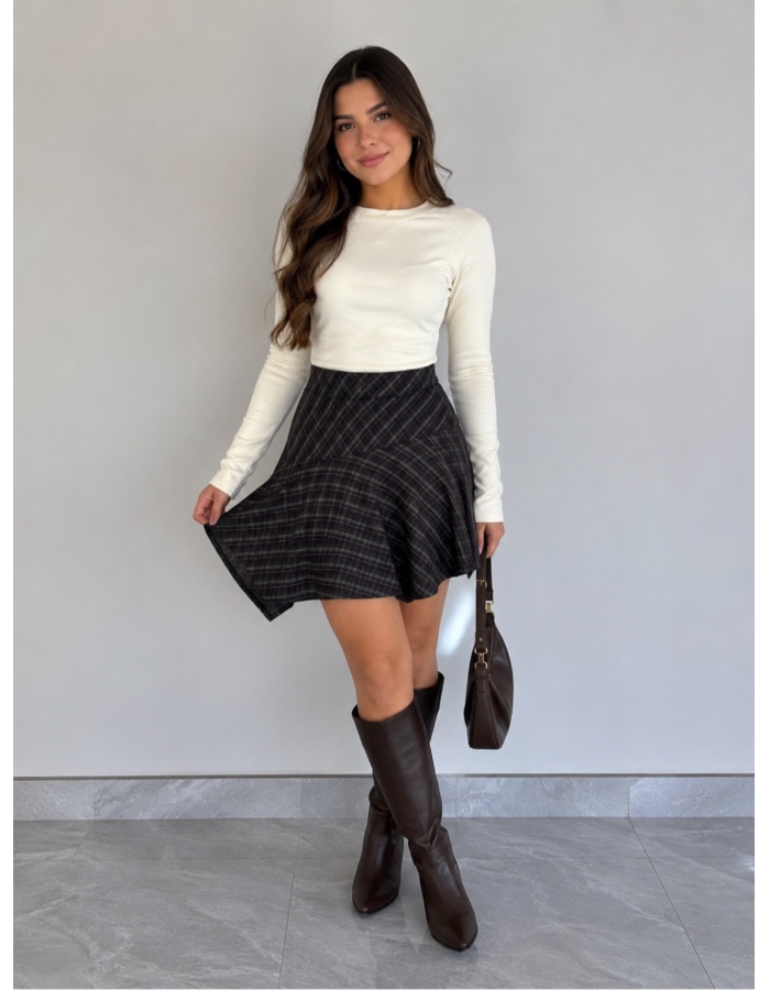 A saia xadrez perfeita 