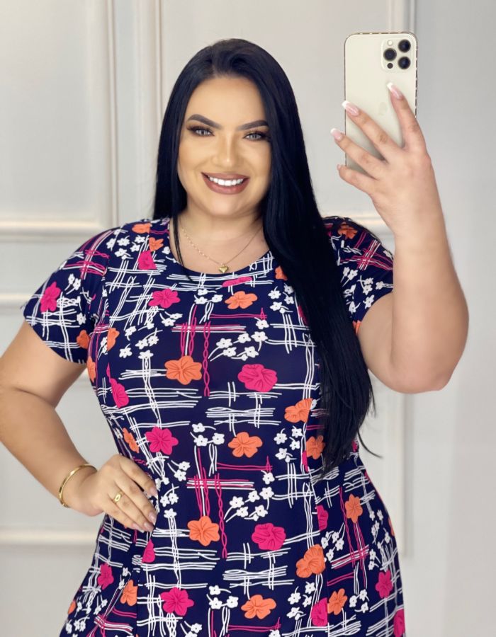 VESTIDO CURTO NESGA - TAM XG