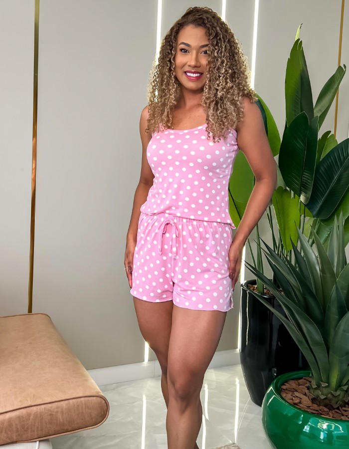 BABY DOLL ESTAMPADO ALCINHA