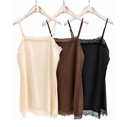 BLUSA CETIM COM RENDA